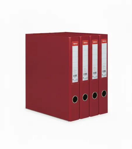 Conjunto de Pastas de Archivo L.60 mm Rojo PP/Papel Avalon 330x260x160