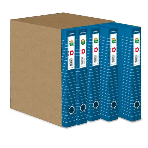 Pasta Archivo Rayas Ambar L. Estrecha Azul BL – 10 Unidades