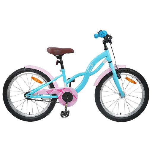 Bicicleta Infantil 20 Pulgadas Para 6-11 Años Azul Claro