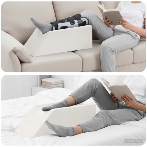 Almohada Para Las Piernas Liso 68 x 25 x 21,5 cm