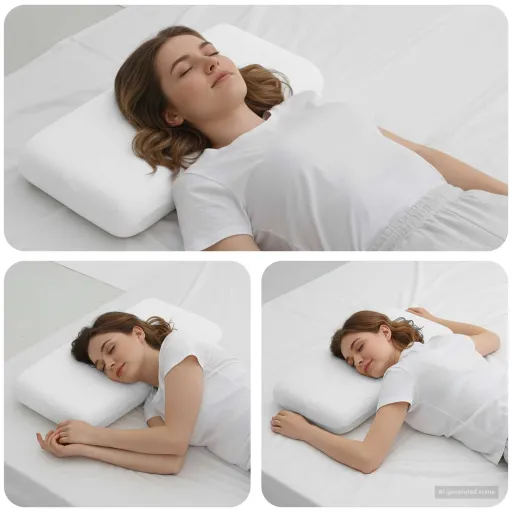 Almohada Para Dormir Liso 70 x 36 x 6,5 cm