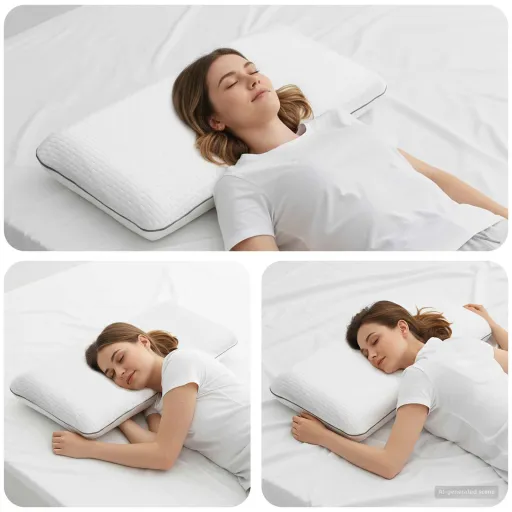 Almohada Para Dormir Liso 80 x 40 x 12 cm