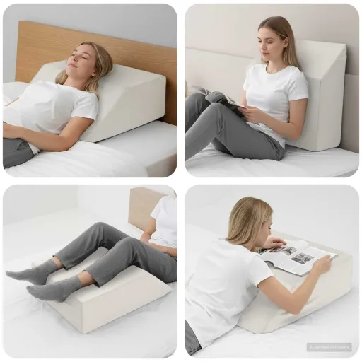 Almohada Para Piernas Liso 63 x 52 x 19,5 cm