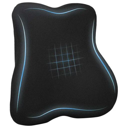 Almohada Con Almohada Ajustable Negro 40 x 40 x 11 cm Malla