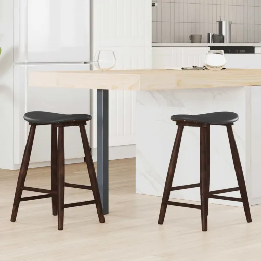 Sillas de Comedor   Marrón Claro 46 x 37 x 63 cm (2 pcs)