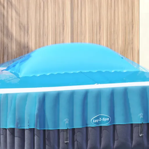 Almohada de Piscina de Invierno Azul 380 x 180 x 140 cm PVC