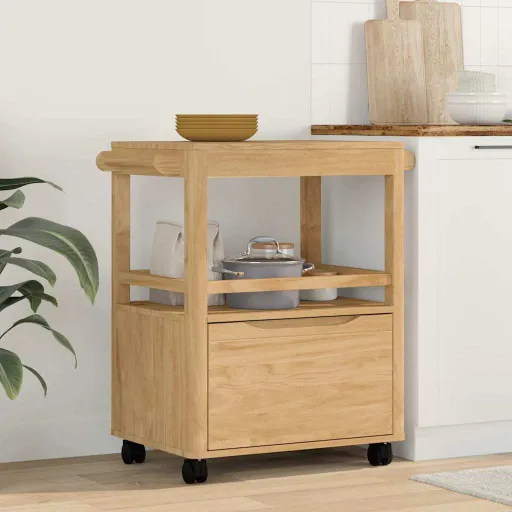 Carro de Cocina FLORO Marrón Cera 72,5 x 45 x 80 cm