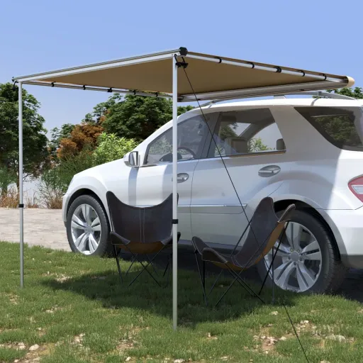 Toldo Para Autocaravanas y Caravanas 2,4x2x2,15 m Beige