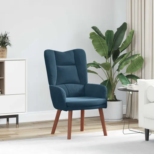 Sillón Azul 63 x 67 x 94 cm Terciopelo