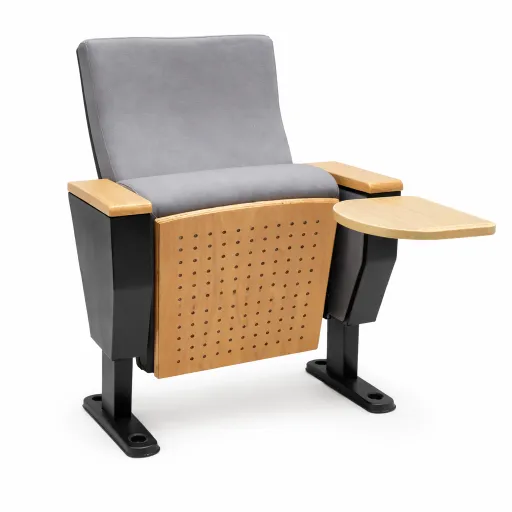 Silla Auditorio Master Gris Con Pala Escritorio