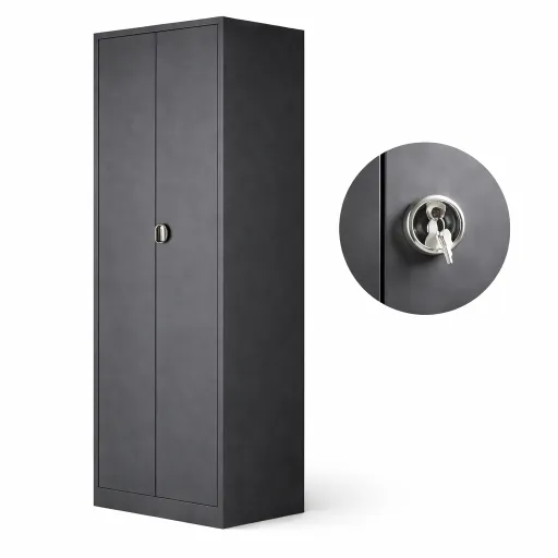 Armario de Oficina Contabilidad 1950x1000x420mm Negro - OFI