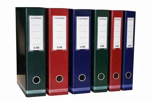 Carpeta De Archivo Lisa Lomo Ancho Negro Cartonex – 10 Unidades