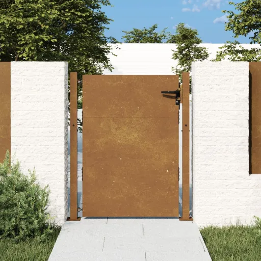 Puerta de Jardín 100x150 cm de Acero Corten