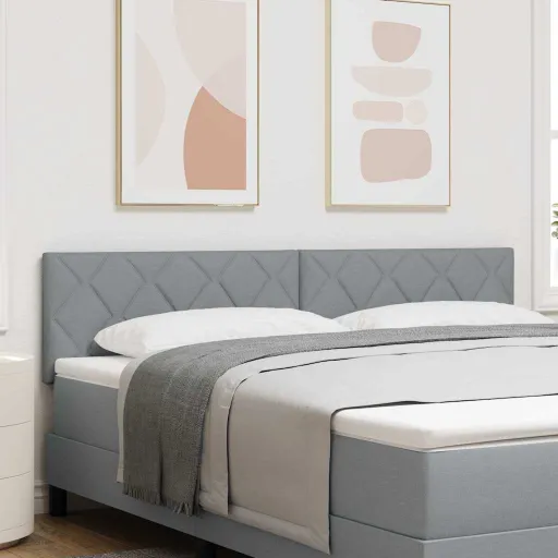 Cabecero Gris Claro 180 cm Tela