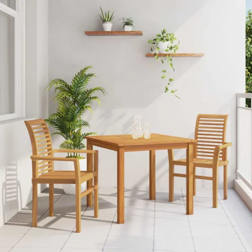 Silla de Comedor   Marrón 62 x 55 x 94 cm (4 pcs)