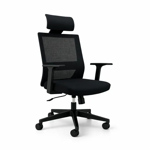 Silla de Oficina Ejecutiva Atlas Negra