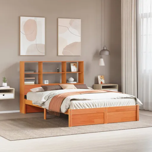 Estructura de Cama Con Cabecero de Almacenamiento   (2 pcs)