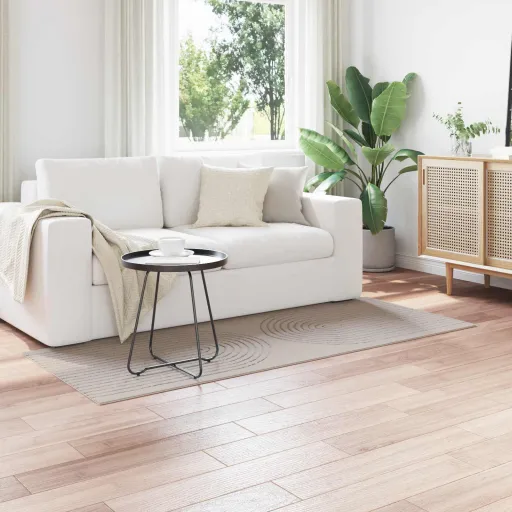 Alfombras de Área Rectangular HUARTE Crema 150 x 80 cm