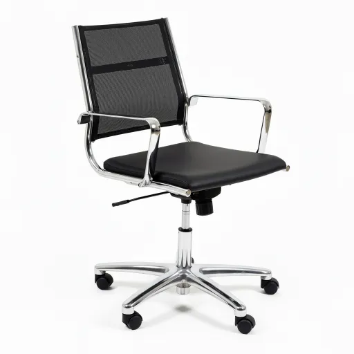 Silla de Oficina Operativa Con Ruedas y Brazos Onix