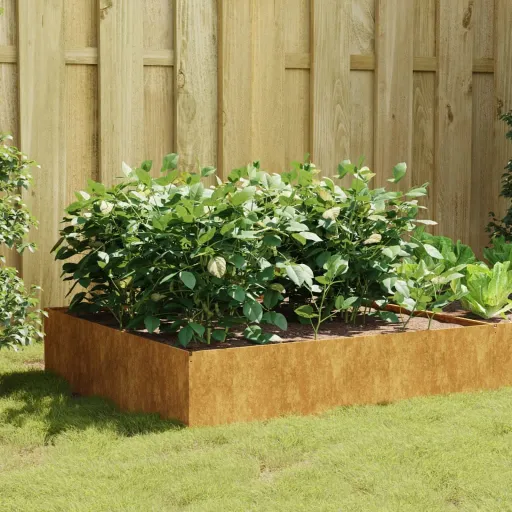 Jardinera Acero Corten 100x100x41 cm