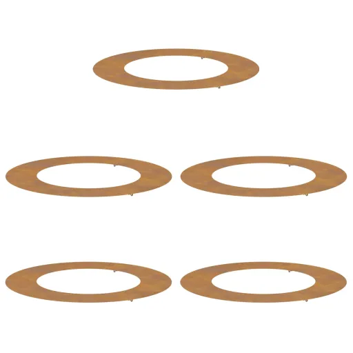 Adecuado Para Anillos de Árbol Plano   Marrón Ø50 / 80 cm (5 pcs)