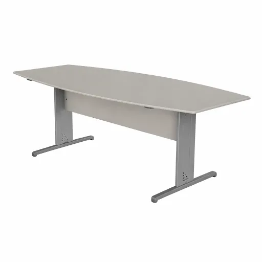Mesa de Reunión Oval 2000x1000x740 mm Gris - Única