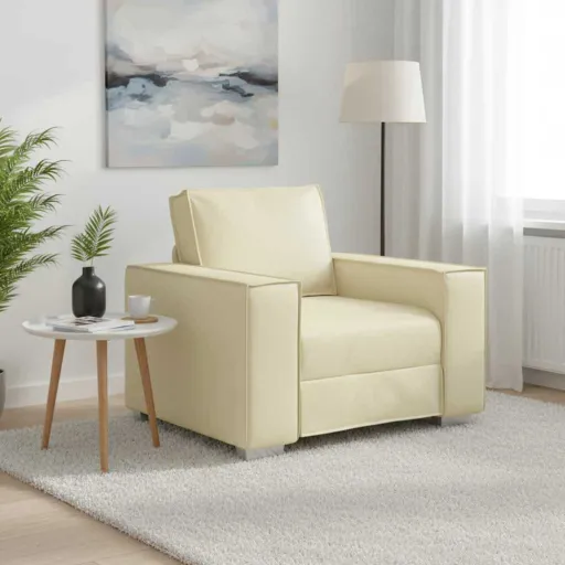 Sofá Crema 99 x 80 x 84 cm Tela