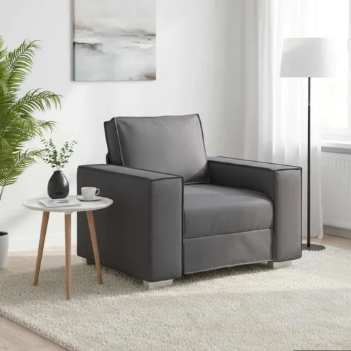 Sofá Gris 99 x 80 x 84 cm Tela