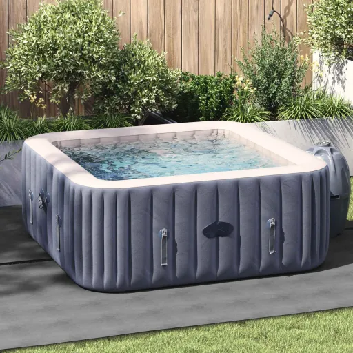 Lona Para el Fondo de la Piscina Gris Claro 274 x 274 x 0,1 cm