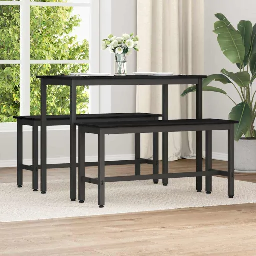 Banca de Comedor Roble Negro 100 x 32,5 x 48,5 cm