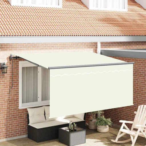 Toldo Retráctil Crema 300 x 200 cm Tela