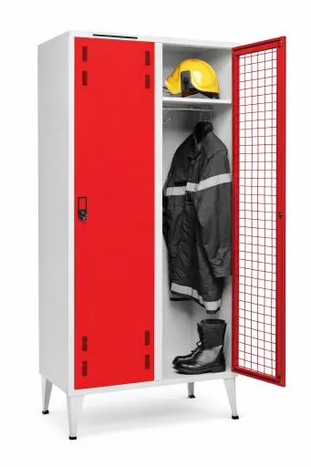 Taquillas Metálicas Para Bomberos Doble 2080x1000x500 mm – 2 Taquillas