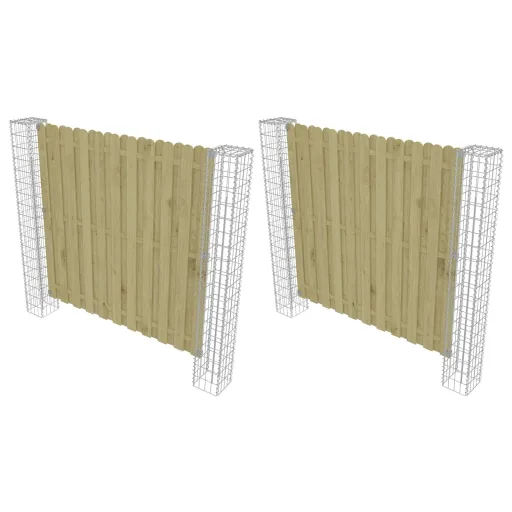 Poste de Valla   Plateado 20 x 20 x 190 cm Metal (2 pcs)