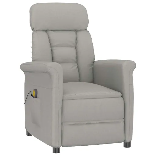 Silla de Masaje Gris Claro 70.5 x 96.5 x 95 cm Poliéster