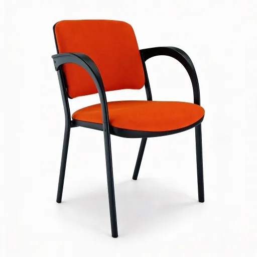  Silla de Oficina de Visita 4 Patas Con Brazos Senegal