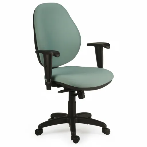 Silla de Oficina Operativa Con Ruedas y Brazos Maxi-01
