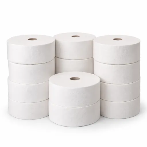 Papel Higiénico Jumbo Blanco – 12 Rollos – 2 Capas