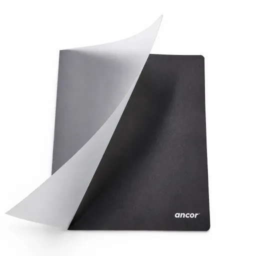 Cuaderno Tapa Negra A5 Cuadrícula Con Cubierta Plástica 80 Hojas 60GR – Ancor