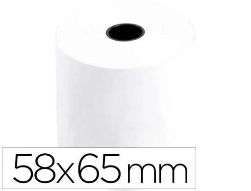 Rollo Sumadora q-Connect Electra 58 mm Ancho x 65 mm Diametro Sin Bisfenol a