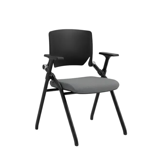 Silla De Visita 4 Patas Versa Negro/Gris Riva