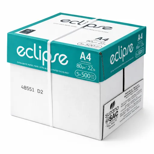Caja Papel A4 80g Eclipse Alta Blancura 2500 Hojas