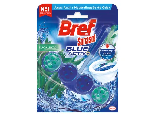 Bloque Sanitario Bref Blue Active Eucalipto Con Agua Azul