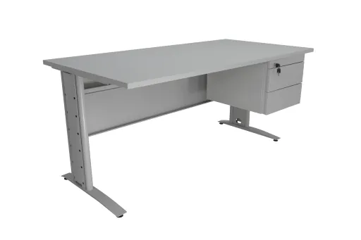 Escritorio 1600x800 mm Con Cajonera Suspendida de Chapa - Soho