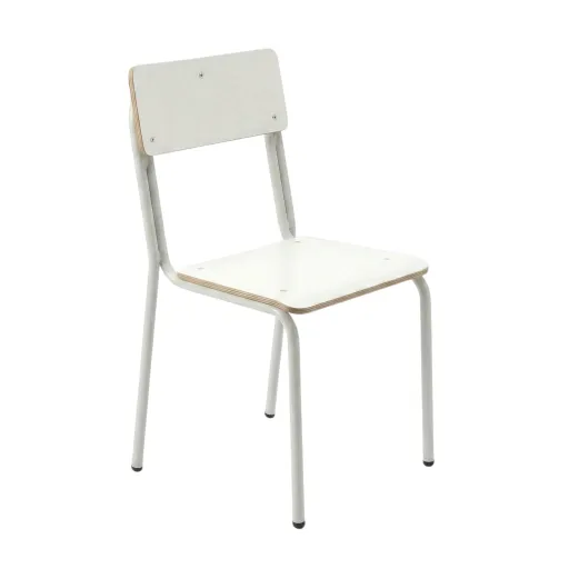 Silla Escolar 360mm 699 Apilable Blanca – Ergonomía, Comodidad y Ahorro de Espacio Para Niños