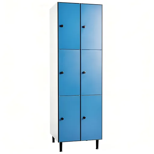Taquilla Fenólica Doble Con 6 Puertas – 1800x1000x300 mm