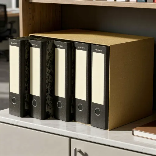 Carpeta de Archivo de Palanca Ambar 80mm – Organización Eficiente