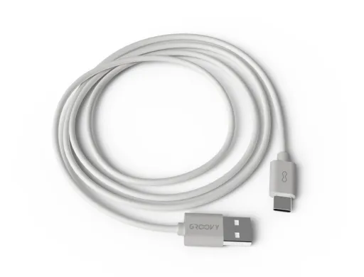 Cable Groovy Usb-a a Tipo c Longitud 1,5 m Color Blanco