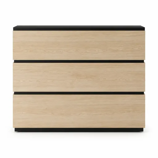Mostrador de Recepción 7 Roble y Antracita: Diseño Listonado 1400mm