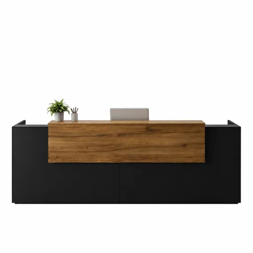 Mostrador de Recepción 8 DUO 2400x721x1110mm: Grandeza y Diseño Dual