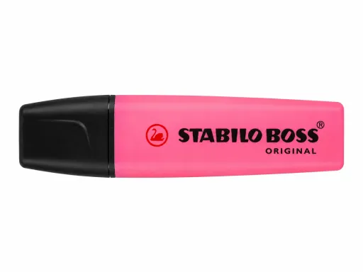 Rotulador Fluorescente Stabilo Boss Rosa Biselado 2-5 mm Para Subrayar